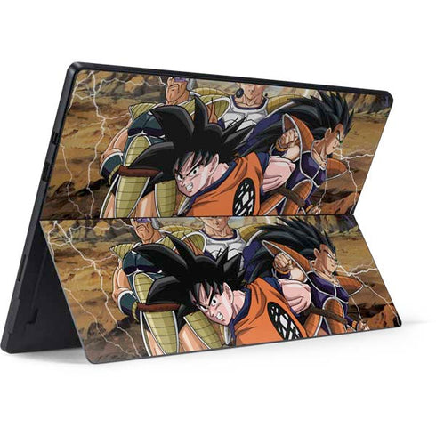 Dragon Ball Z Goku Versus Saiyans Surface Pro 7 Skin