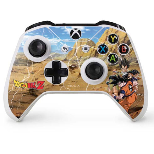 Dragon Ball Z Goku Versus Saiyans Xbox One S Console and Controller Bundle Skin
