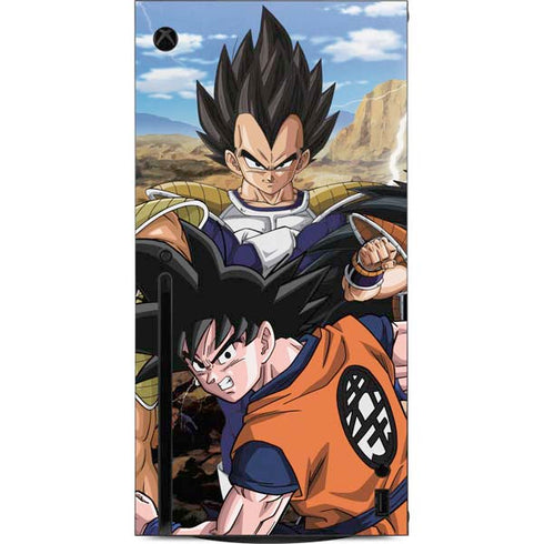 Dragon Ball Z Goku Versus Saiyans Xbox Series X Console Skin