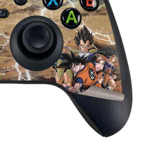 Dragon Ball Z Goku Versus Saiyans Xbox Series X Controller Skin