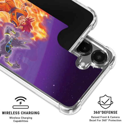 Dragon Ball Super Goku vs Beerus Galaxy S26 Plus Clear Case