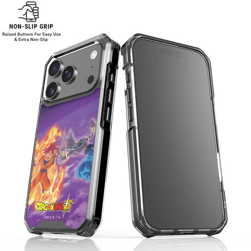 Dragon Ball Super Goku vs Beerus iPhone 18 Pro Clear Case