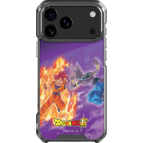 Dragon Ball Super Goku vs Beerus iPhone 18 Pro Max Clear Case