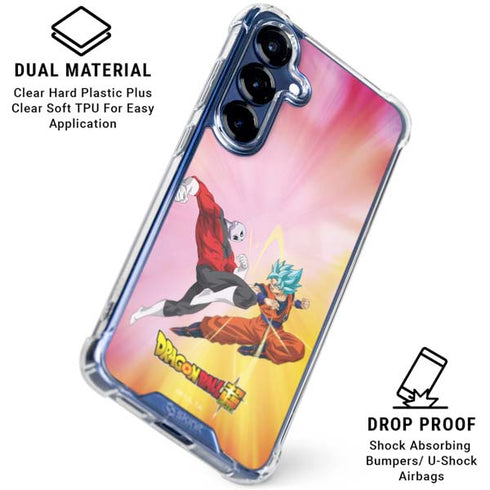 Dragon Ball Super Goku vs Jiren Fate of the Universe Galaxy S25 FE Clear Case