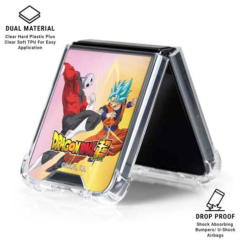 Dragon Ball Super Goku vs Jiren Fate of the Universe Galaxy Z Flip7 Clear Case