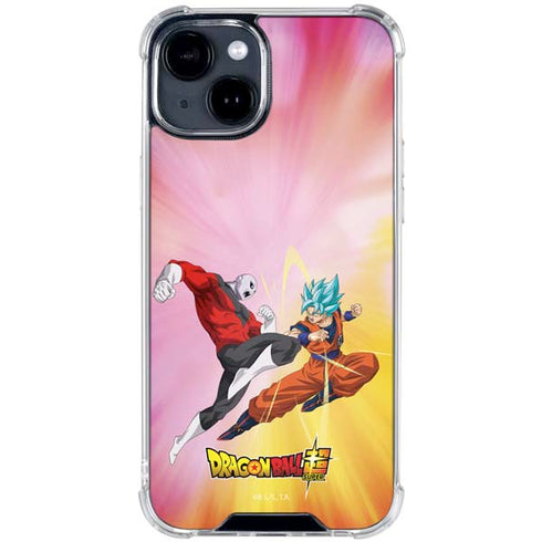 Dragon Ball Super Goku vs Jiren Fate of the Universe iPhone 15 Plus Clear Case