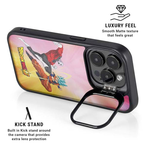 Dragon Ball Super Goku vs Jiren Fate of the Universe iPhone 15 Pro Kickstand Case