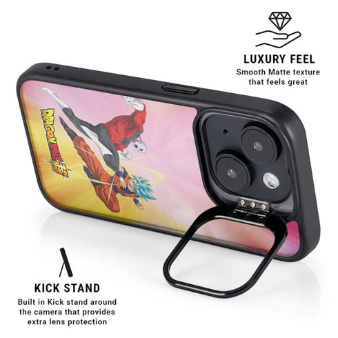 Dragon Ball Super Goku vs Jiren Fate of the Universe iPhone 16 Plus Kickstand Case