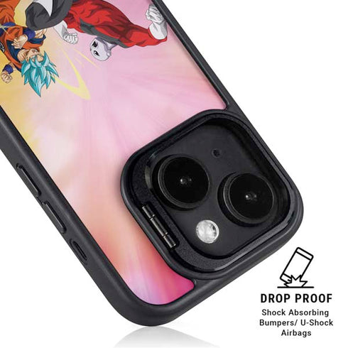 Dragon Ball Super Goku vs Jiren Fate of the Universe iPhone 16 Plus Kickstand Case