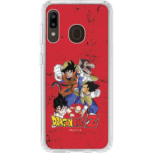 Dragon Ball Z Goku Vs Vegeta Galaxy A20 Clear Case
