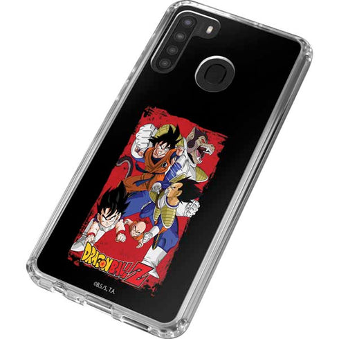 Dragon Ball Z Goku Vs Vegeta Galaxy A21 Clear Case