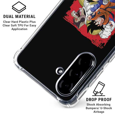 Dragon Ball Z Goku Vs Vegeta Galaxy A36 5G Clear Case