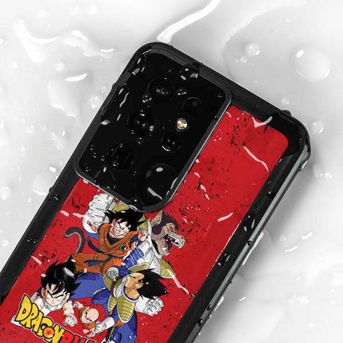 Dragon Ball Z Goku Vs Vegeta Galaxy S24 Ultra Waterproof Case