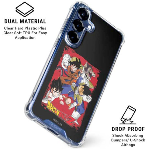 Dragon Ball Z Goku Vs Vegeta Galaxy S25 Plus Clear Case