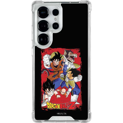 Dragon Ball Z Goku Vs Vegeta Galaxy S25 Ultra Clear Case