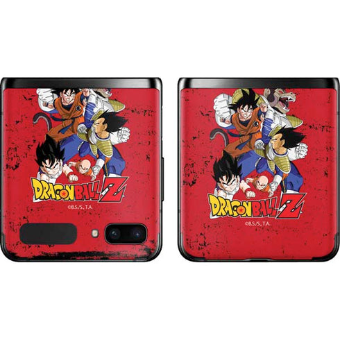 Dragon Ball Z Goku Vs Vegeta Galaxy Z Flip Skin