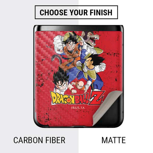 Dragon Ball Z Goku Vs Vegeta Galaxy Z Flip Skin