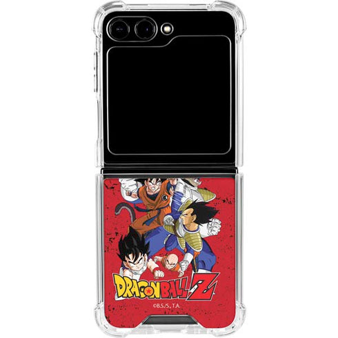 Dragon Ball Z Goku Vs Vegeta Galaxy Z Flip5 5G Clear Case