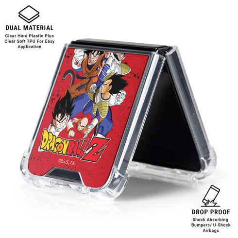 Dragon Ball Z Goku Vs Vegeta Galaxy Z Flip6 Clear Case