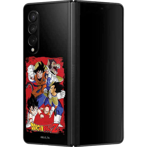 Dragon Ball Z Goku Vs Vegeta Galaxy Z Fold3 5G Skin
