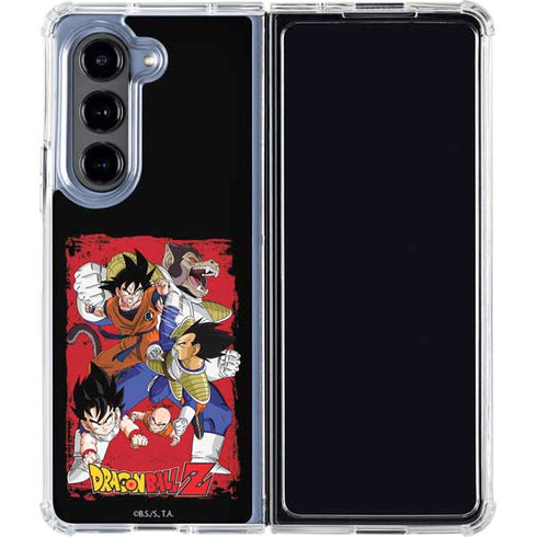Dragon Ball Z Goku Vs Vegeta Galaxy Z Fold5 5G Clear Case