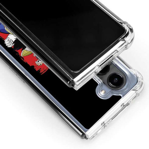 Dragon Ball Z Goku Vs Vegeta Galaxy Z Fold5 5G Clear Case
