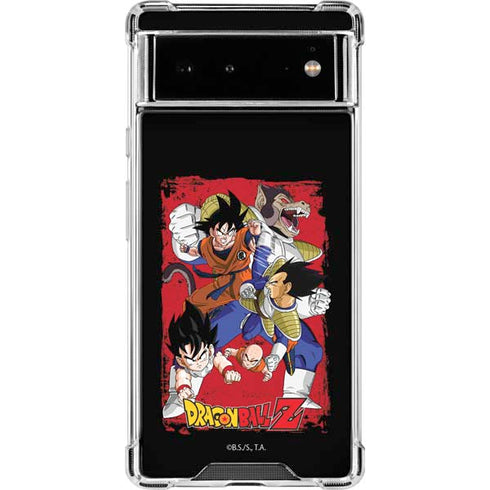 Dragon Ball Z Goku Vs Vegeta Google Pixel 6 Clear Case