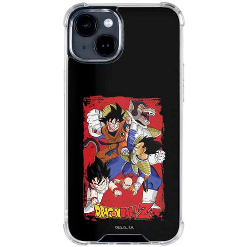 Dragon Ball Z Goku Vs Vegeta iPhone 14 Plus Clear Case
