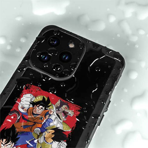 Dragon Ball Z Goku Vs Vegeta iPhone 14 Pro Max Waterproof Case