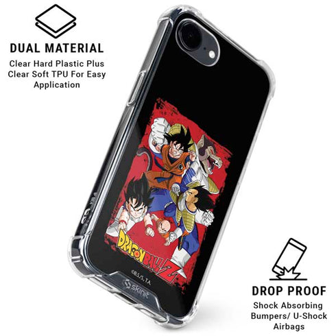 Dragon Ball Z Goku Vs Vegeta iPhone 16e Clear Case