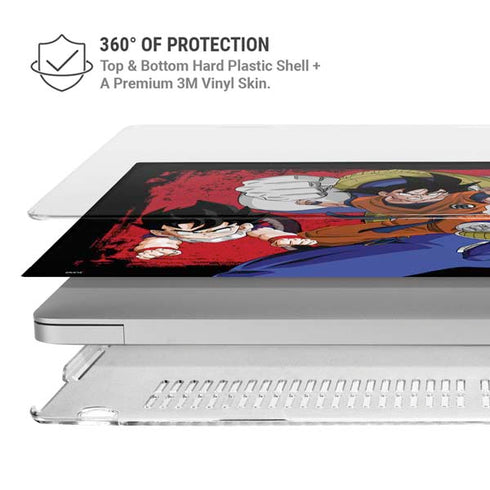 Dragon Ball Z Goku Vs Vegeta MacBook Pro 15in (2016-19) Case plus Skin