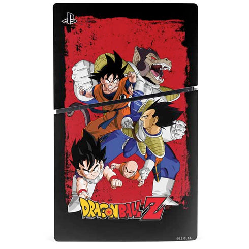 Dragon Ball Z Goku Vs Vegeta PS5 Slim Digital Edition Console Skin