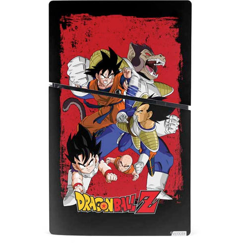 Dragon Ball Z Goku Vs Vegeta PS5 Slim Digital Edition Console Skin