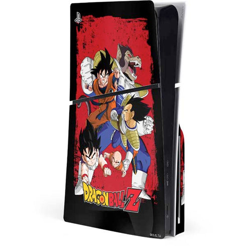 Dragon Ball Z Goku Vs Vegeta PS5 Slim Disk Console Skin