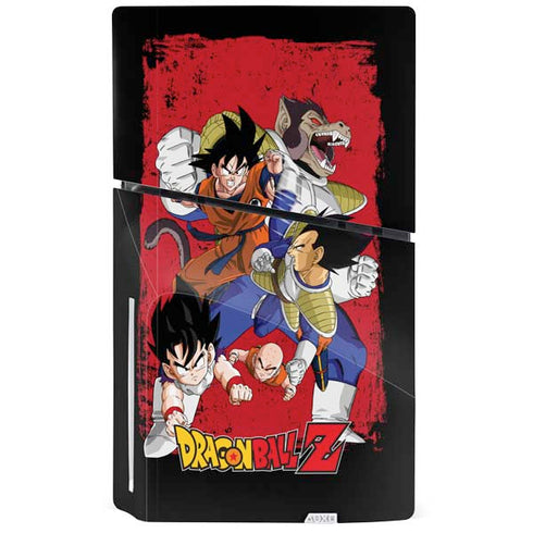 Dragon Ball Z Goku Vs Vegeta PS5 Slim Disk Console Skin