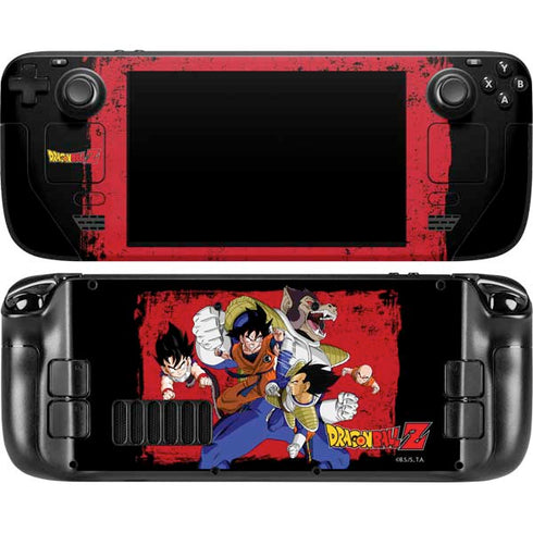 Dragon Ball Z Goku Vs Vegeta Steam Deck Handheld Gaming Computer OLED Skin