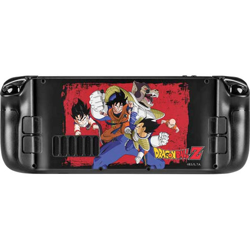 Dragon Ball Z Goku Vs Vegeta Steam Deck Handheld Gaming Computer OLED Skin