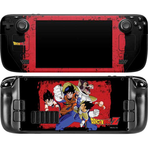 Dragon Ball Z Goku Vs Vegeta Steam Deck Handheld Gaming Computer Skin