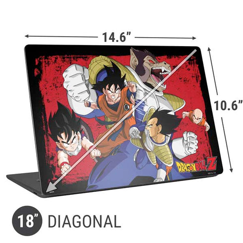 Dragon Ball Z Goku Vs Vegeta Universal Laptop 18in (14.6 x 10.6in) Skin