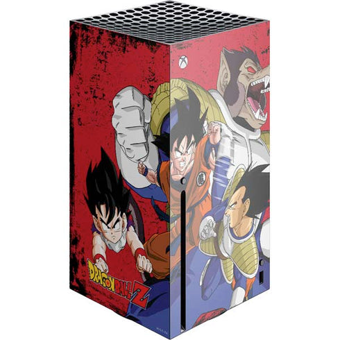 Dragon Ball Z Goku Vs Vegeta Xbox Series X Console Skin