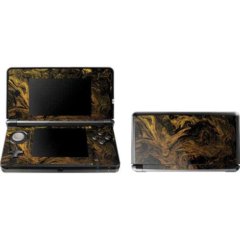 Gold and Black Marble Nintendo Skins