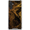 Gold and Black Marble Galaxy A17 Clear Case