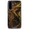 Gold and Black Marble Galaxy A36 5G Clear Case