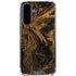 Gold and Black Marble Galaxy A36 5G Clear Case