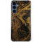 Gold and Black Marble Galaxy A55 5G Clear Case