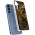 Gold and Black Marble Galaxy A55 5G Clear Case