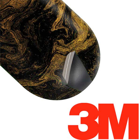 Gold and Black Marble Galaxy Buds Skin