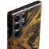 Gold and Black Marble Galaxy S23 Ultra Pro Case