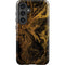 Gold and Black Marble Galaxy S25 Impact Case