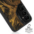 Gold and Black Marble Galaxy S24 Kickstand Case